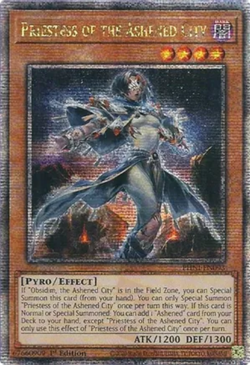 Near Mint, English Yu Gi Oh Priestess of the Ashened City - PHNI-EN093 - Quarter - Image 1