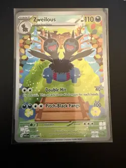 Pokemon TCG Zweilous Full Art White Flare Card 147/086 Near Mint Condition - Image 1