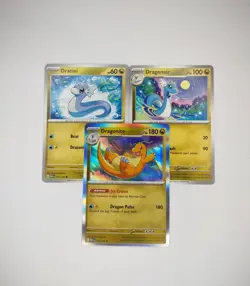 Dragonite Evolutions 3 Card Set - Pokemon Scarlet & Violet 151 - Regular & HOLO - Image 1