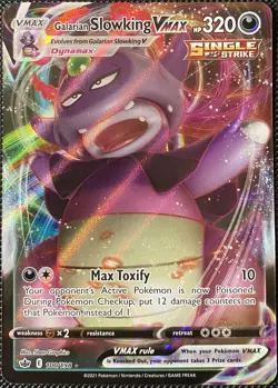 Galarian Slowking VMAX 100/198 Swsh06 Chilling Reign Holo - Pokemon Card - Image 1
