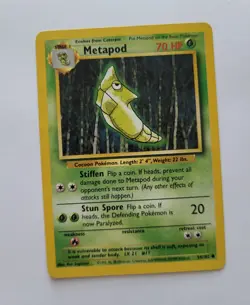 Pokemon Metapod 54/102 Base Set 1999 Card TCG English ENG - Image 1