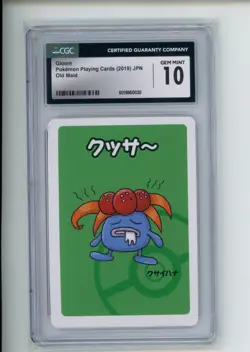 2019 Pokemon Old Maid Gloom Japanese Playing Cards CGC 10 GEM MINT - Image 1