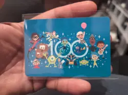 Disney 100 Years Of Wonder Pixar Card Bandai Carddass 2023 Japanese - Image 1