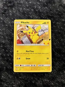 McDonald's Pikachu #25/25 25th Anniversary Promo Non-Holo Pokemon TCG Card NM - Image 1