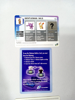 Pokemon Ruby/Sapphire Version Gentleman Nils Battle e Card + Manhole e Card - Image 4