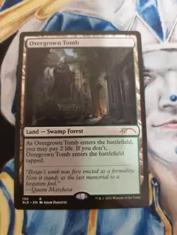 Overgrown Tomb MTG Secret Lair Rare Land Near-Mint to Mint x1 - Image 1