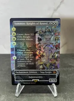 [NM] Summon: Knights of Round 0359 (Borderless) Final Fantasy Foil MTG - Image 1
