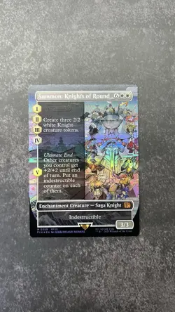[NM] Summon: Knights of Round 0359 (Borderless) Final Fantasy Foil MTG - Image 3