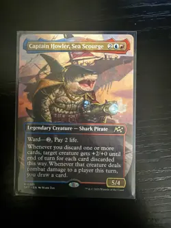 MTG Captain Howler, Sea Scourge Borderless - Aetherdrift - Image 1