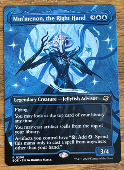 MTG Edge of Eternities, Mm'menon, the Right Hand - Borderless - Image 1