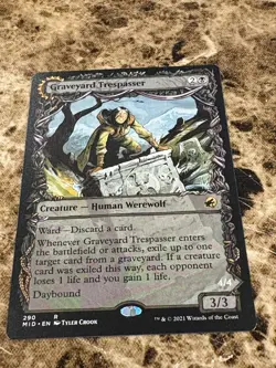 GRAVEYARD TRESPASSER Magic MTG Innistrad Midnight Hunt Showcase Foil - Image 1
