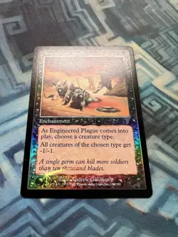 MTG Foil Engineered Plague EX/LP+ 7th Edition - Image 2