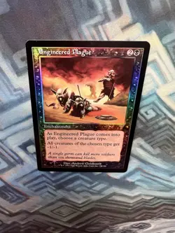 MTG Foil Engineered Plague EX/LP+ 7th Edition - Image 3