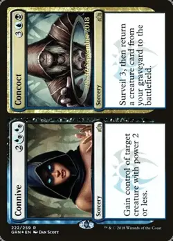 Connive // Concoct - Foil Prerelease Promo Guilds of Ravnica LP MTG - Image 1