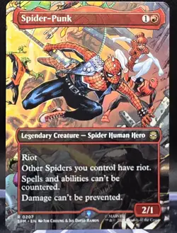 Spider-Punk #207 Spider-Man Borderless Regular Rare - Image 1