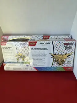LOT of 2! Pokemon TCG Scarlet & Violet 151 Zapdos ex Collections 2 pack Costco - Image 2