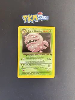 Pokemon TCG Dark Weezing Team Rocket 14/82 Holo Rare MP. - Image 1