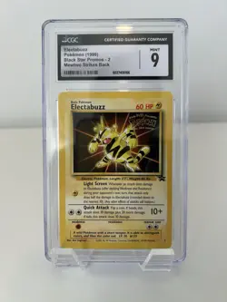 1999 Pokemon Electabuzz Black Star Promo CGC 9 Stamped Mewtwo Strikes Back - Image 1