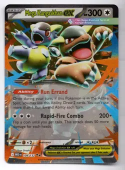 Mega Kangaskhan ex 104/132 Me01: Mega Evolution Holo Free Shipping Pokemon NM - Image 1