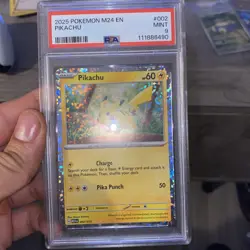 PSA 9 MINT Pokemon 2025 002 McDonald’s Promo Pikachu #002/015 ⚡🔥 - Image 1