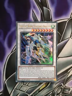 YuGiOh DUPO-EN068 Crystal Wing Synchro Dragon Ultra Rare LP 1st Edition - Image 1