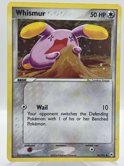 Whismur 82/101 EX Hidden Legends Reverse Holo 2004 Vintage Pokemon TCG Card - Image 1