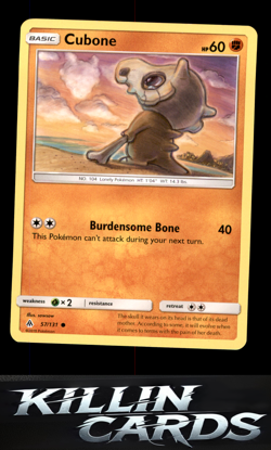 Cubone 57/131 Pokemon Common SM - Forbidden Light Card NM - Image 1