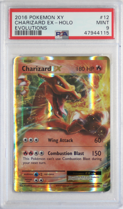2016 Pokemon XY Evolutions # 12 Charizard EX PSA 9 Card MINT! Trusted Seller! - Image 1