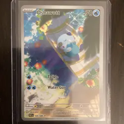 Oshawott Illustration Rare Pokemon card White Flare 105/086 ENGLISH NM - Image 1