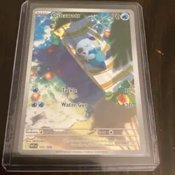 Oshawott Illustration Rare Pokemon card White Flare 105/086 ENGLISH NM - Image 2