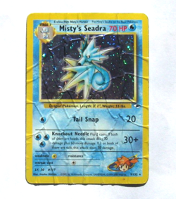 Misty's Seadra 9/132 Holo Rare Gym Heroes Pokemon Card~HP~Free Shipping - Image 1