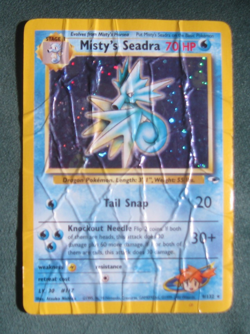 Misty's Seadra 9/132 Holo Rare Gym Heroes Pokemon Card~HP~Free Shipping - Image 3