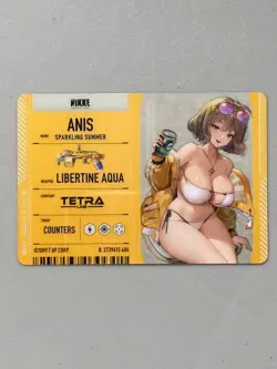 Anis - Goddess of Victory: Nikke Silver Plastic Card - Image 2