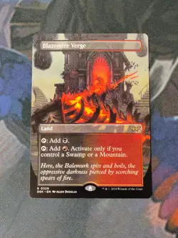 Blazemire Verge - Borderless | 7% Off 2+ | Duskmourn | NM | MTG - Image 1
