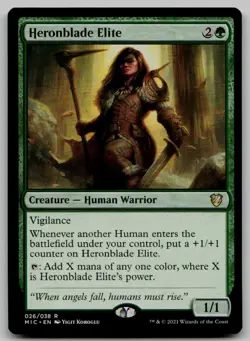 Heronblade Elite R Commander: Innistrad: Midnight Hunt 26 NM - Image 1