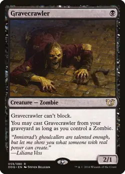 Gravecrawler Duel Decks: Blessed vs. Cursed #059/080 MTG Magic The Gathering LP - Image 1