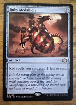 MTG Modern Horizons 3, Ruby Medallion - Image 1