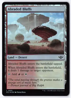 Abraded Bluffs L Outlaws of Thunder Junction 251 NM - Image 1