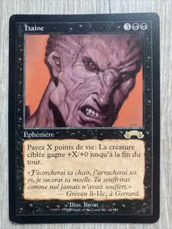 Mtg Exodus / Exode-Hatred / Haine-French Version Francaise Magic - Image 1