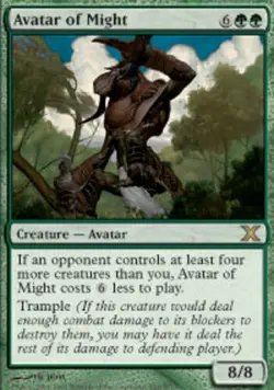 Avatar of Might ~ Moderately Played 10th Edition Tenth MTG Magic UltimateMTG Gre - Image 1