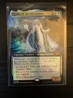 MTG HYLDA OF THE ICY CROWN Extended Art FOIL NM Wilds of Eldraine 0363 - Image 1