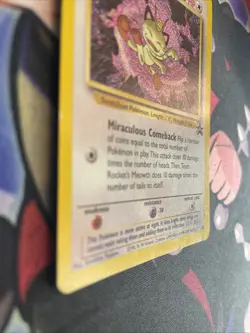 Team Rocket’s Meowth WOTC Black Star Promo 18 Pokemon TCG LP - Image 5