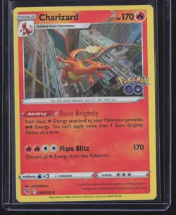 Charizard Holo Rare Pokemon GO 010/078 NM - Image 1