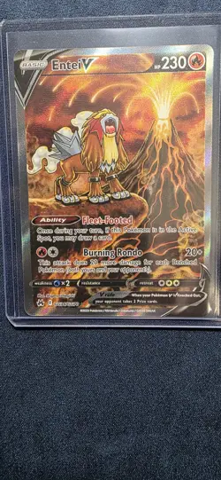 Entei V GG36/GG70 Pokemon Crown Zenith Full Art Galarian Gallery Holo NM - Image 2