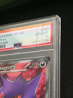 [DAMAGED*] 2024 POKEMON TEF EN-TEMPORAL FORCES ULTRA RARE #193 GENGAR EX PSA 10 - Image 3
