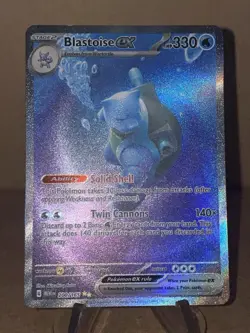 Pokemon Scarlet & Violet 151 Blastoise ex Special Illustration Rare SIR 200/165 - Image 1