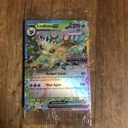 Pokemon Prismatic Evolutions Leafeon ex 006/131 Surprise Box Stamped Sealed QTY - Image 1