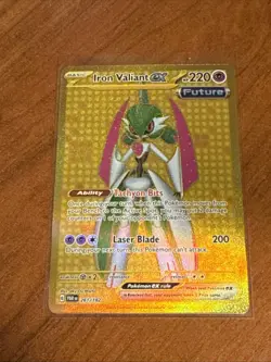 Pokemon TCG Iron Valiant EX Paradox Rift 261/182 Hyper Rare - Image 1