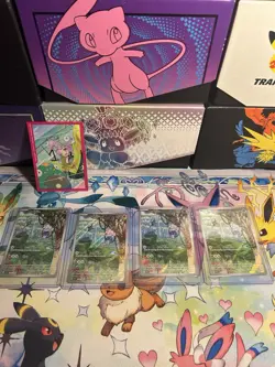 Lot Of 4 - Pokemon Meditite - 153/142 Stellar Crown Holo Illustration Rare NM - Image 1