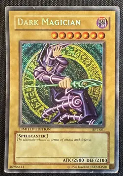 YUGIOH REVERSE FOIL Dark Magician BPT-001 Secret Rare Limited Edition LP - Image 1